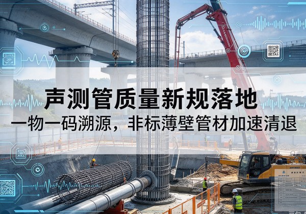 抚宁声测管质量新规落地，一物一码溯源，非标薄壁管材加速清退